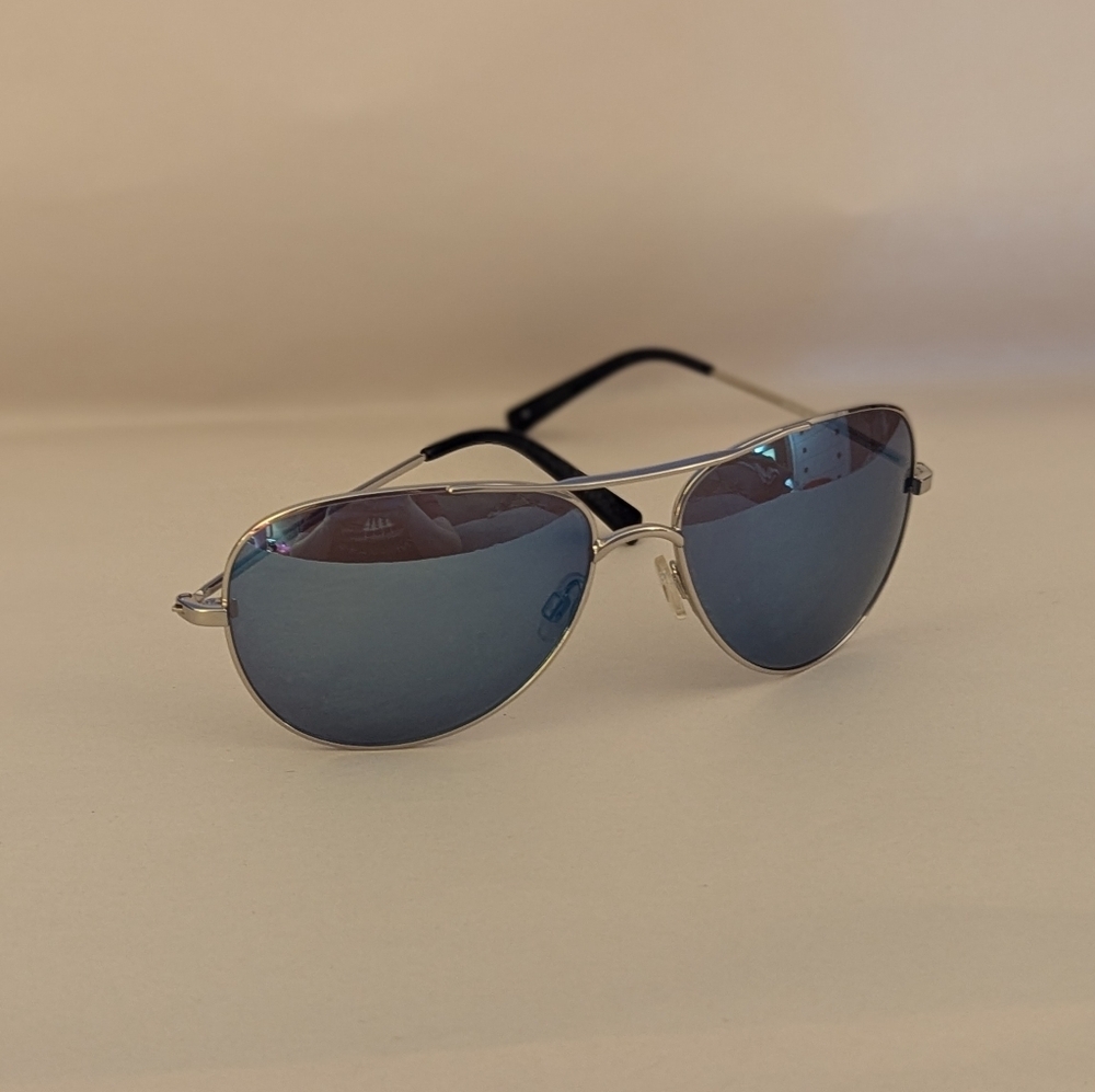 Boardriders Mirrored Aviator Sunglasses Silver/Flash Blue‎